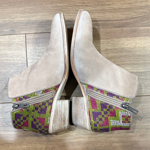 Sam Edelman Beige and Multicolor Ankle Boots - Picture 6 of 6